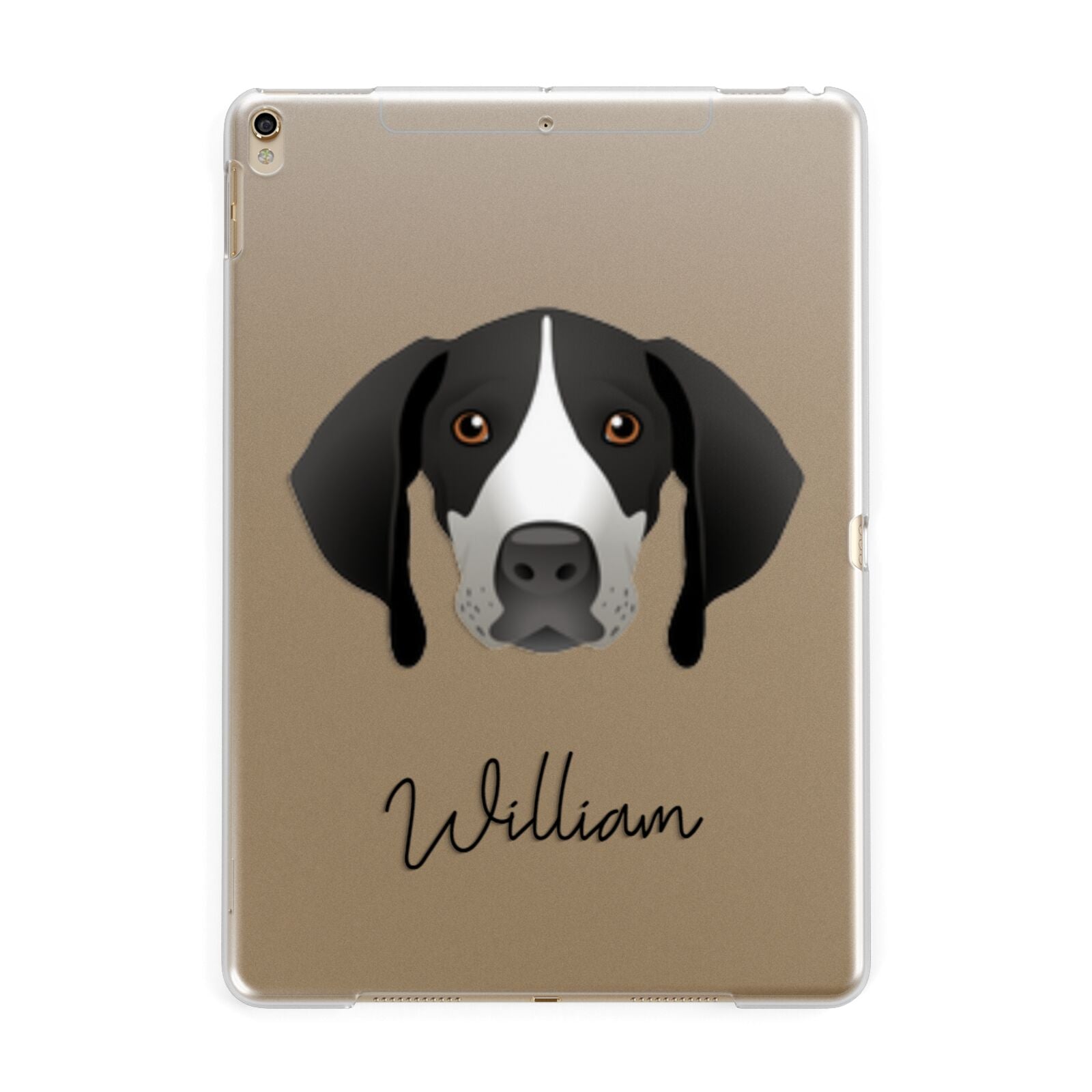 Pointer Personalised Apple iPad Gold Case