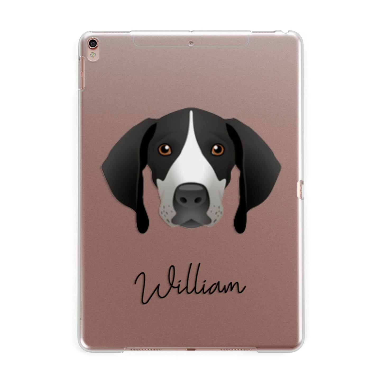 Pointer Personalised Apple iPad Rose Gold Case