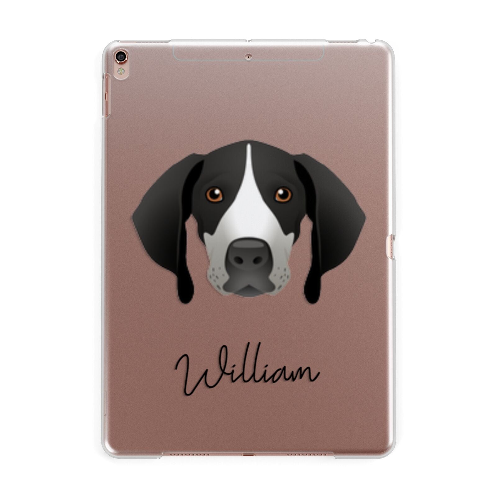 Pointer Personalised Apple iPad Rose Gold Case