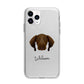 Pointer Personalised Apple iPhone 11 Pro in Silver with Bumper Case