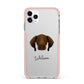 Pointer Personalised iPhone 11 Pro Max Impact Pink Edge Case