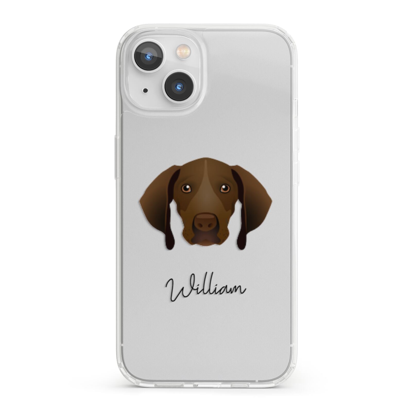 Pointer Personalised iPhone 13 Clear Bumper Case