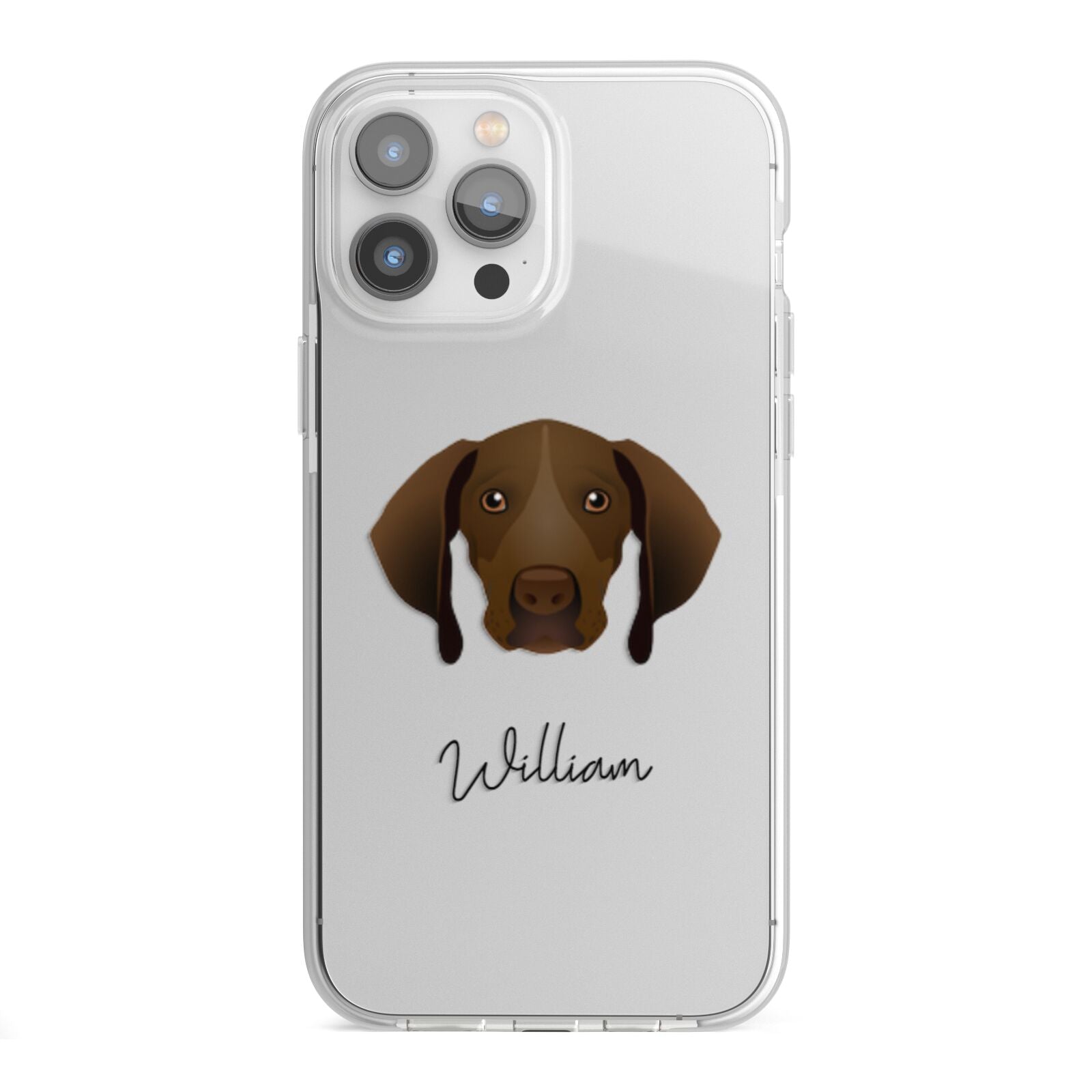 Pointer Personalised iPhone 13 Pro Max TPU Impact Case with White Edges