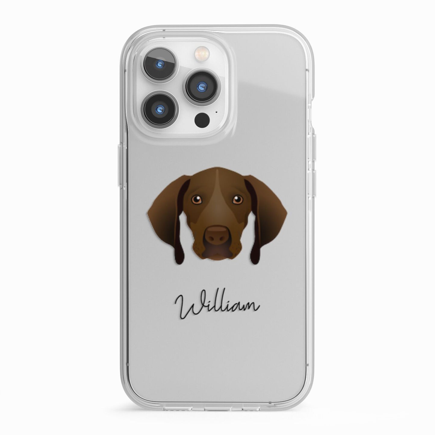 Pointer Personalised iPhone 13 Pro TPU Impact Case with White Edges