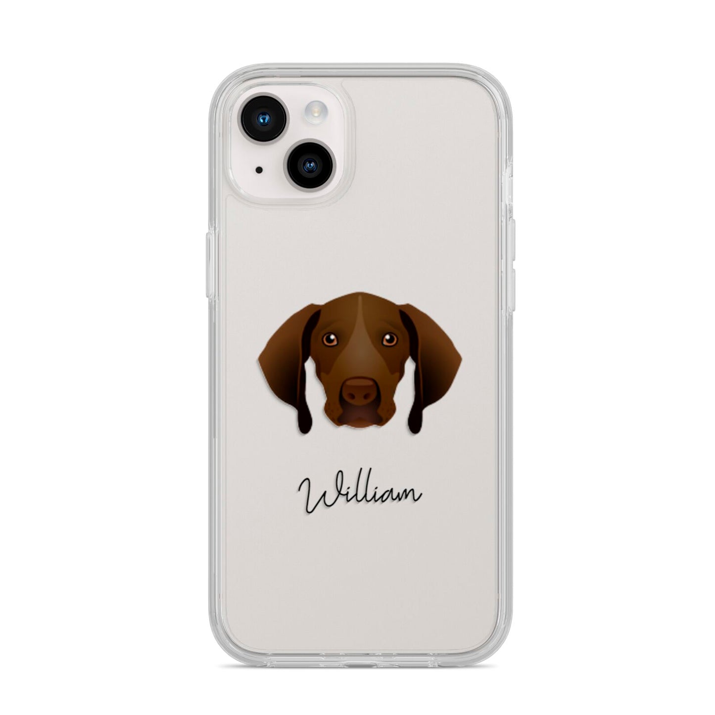 Pointer Personalised iPhone 14 Plus Clear Tough Case Starlight