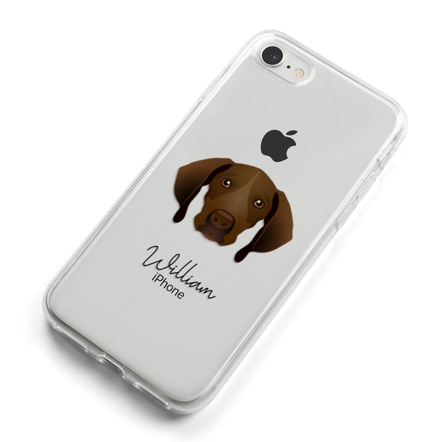 Pointer Personalised iPhone 8 Bumper Case on Silver iPhone Alternative Image