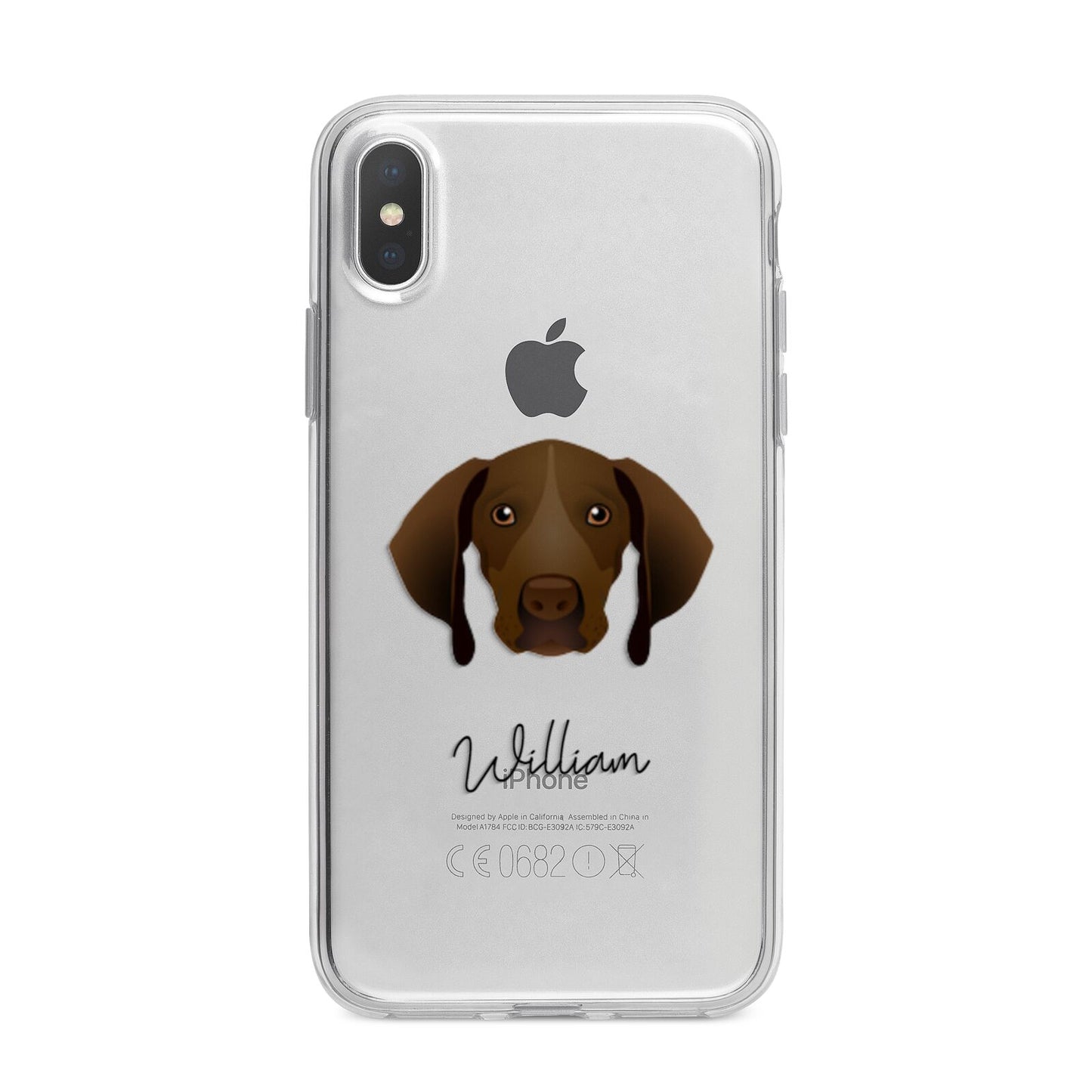Pointer Personalised iPhone X Bumper Case on Silver iPhone Alternative Image 1