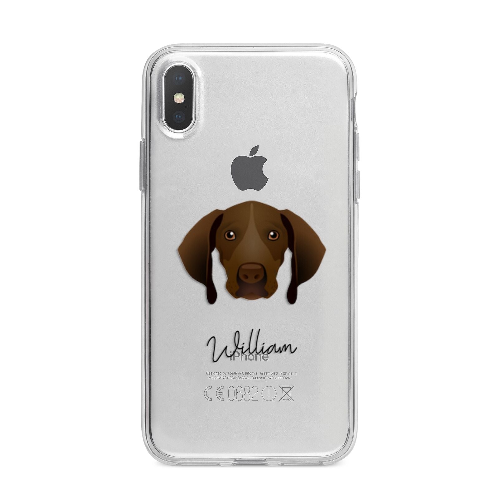 Pointer Personalised iPhone X Bumper Case on Silver iPhone Alternative Image 1
