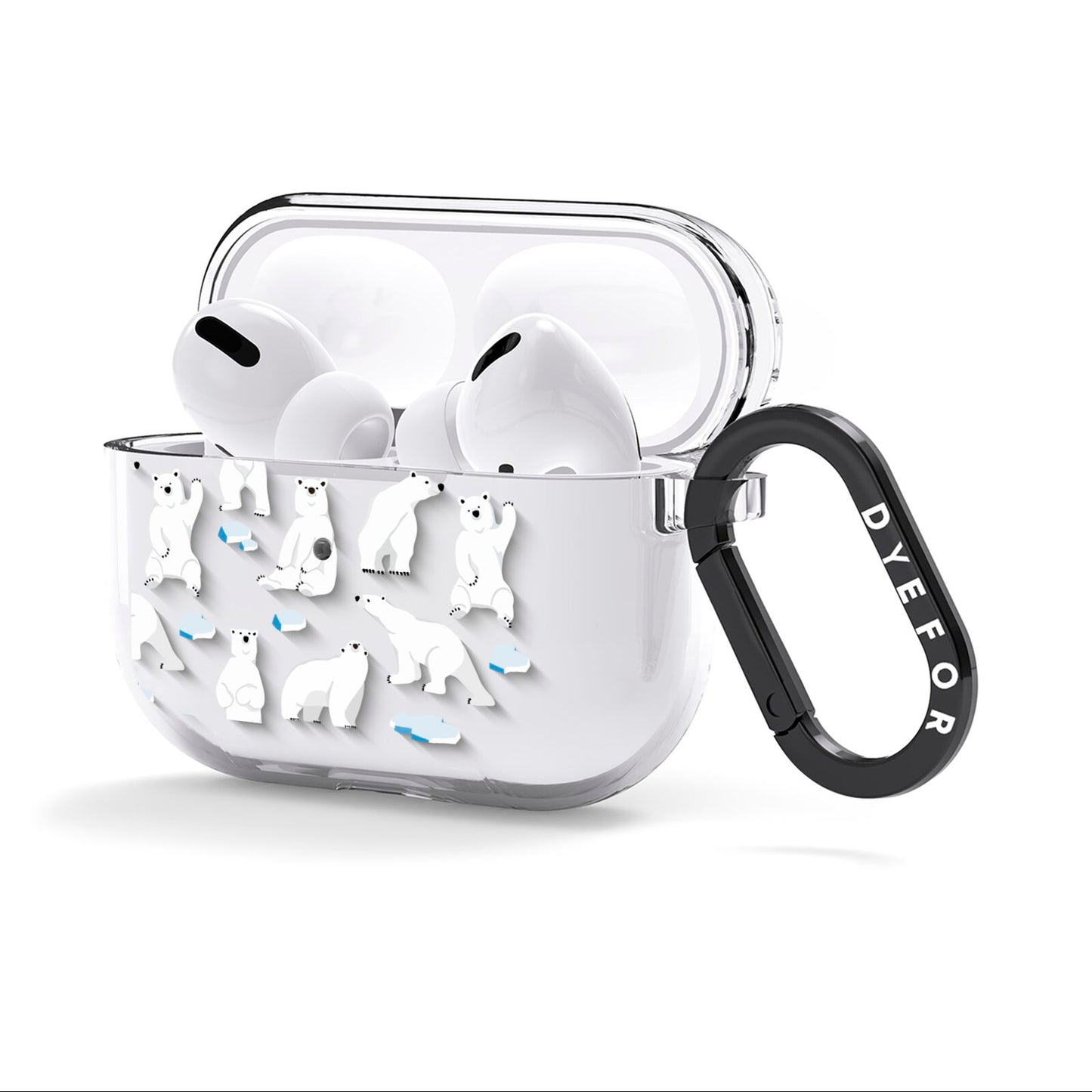 Polar Bear AirPods Clear Case 3rd Gen Side Image