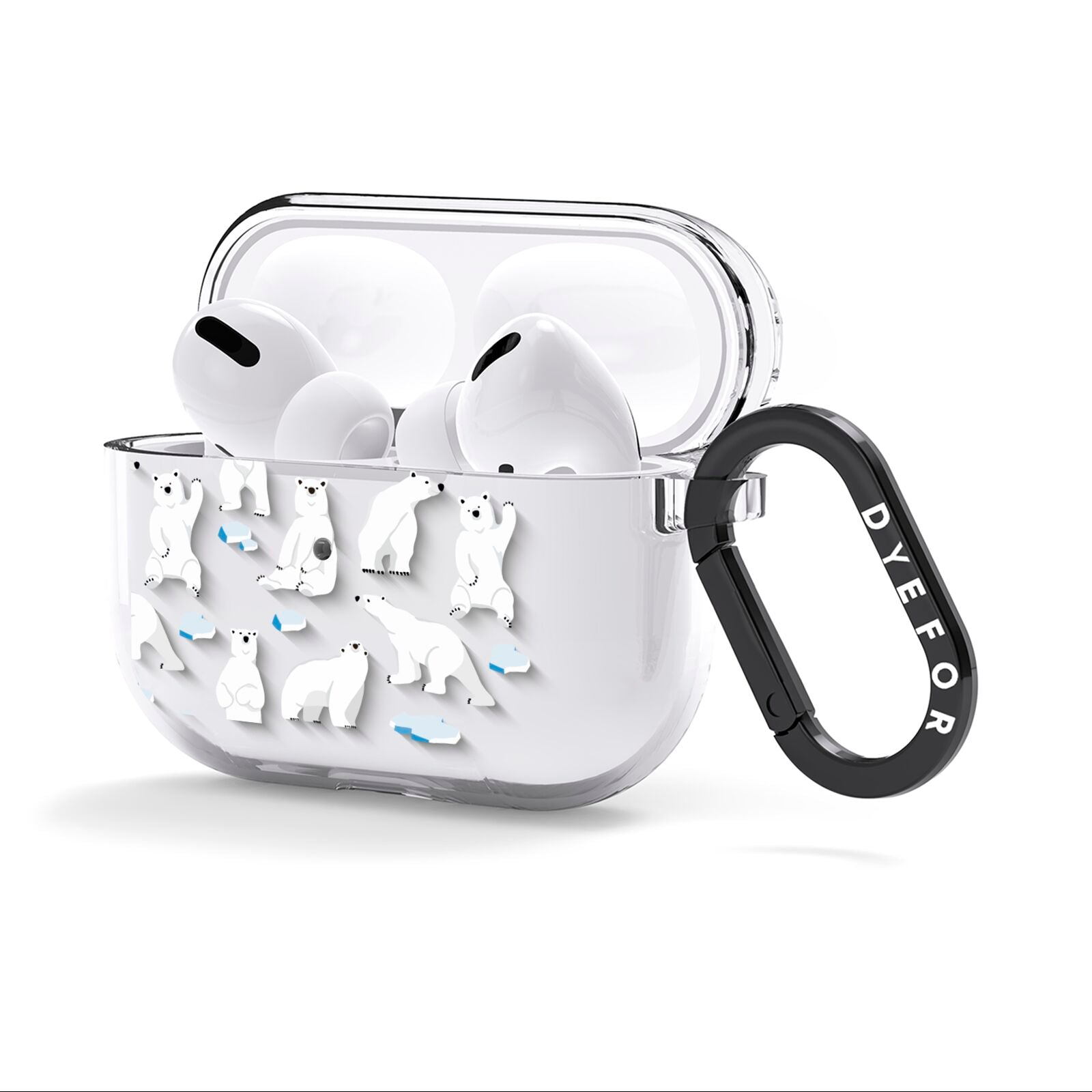 Polar Bear AirPods Clear Case 3rd Gen Side Image