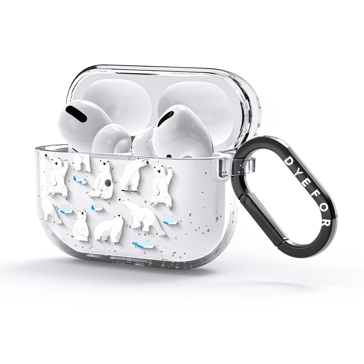 Polar Bear AirPods Glitter Case 3rd Gen Side Image