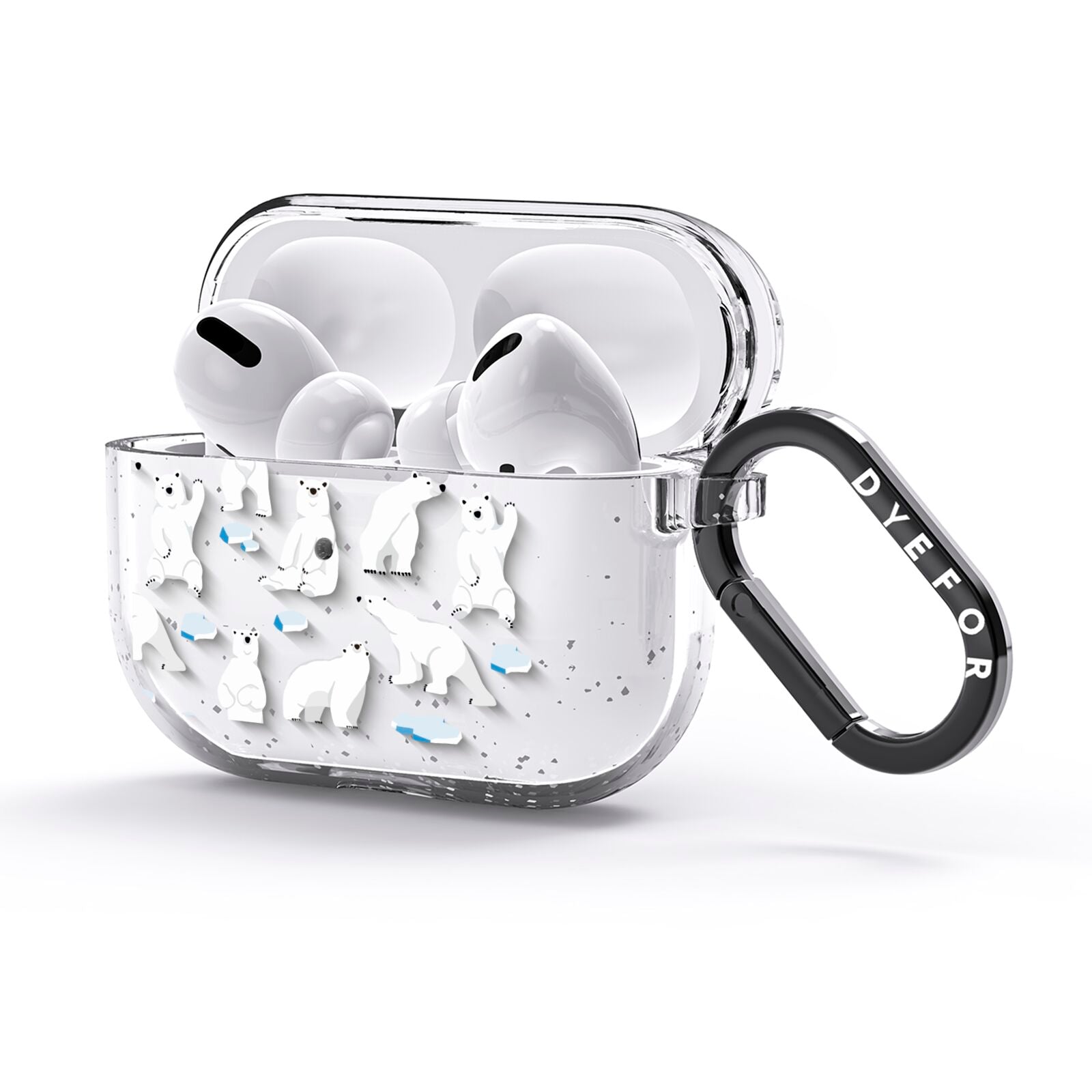 Polar Bear AirPods Glitter Case 3rd Gen Side Image