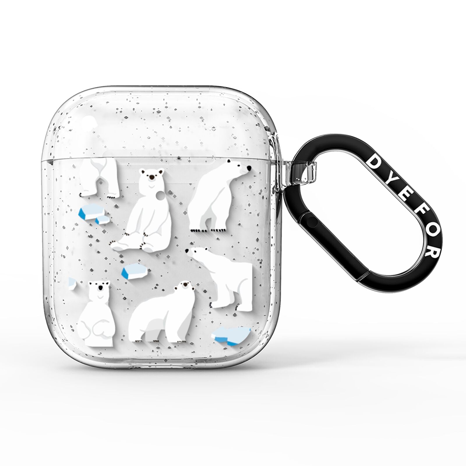 Polar Bear AirPods Glitter Case