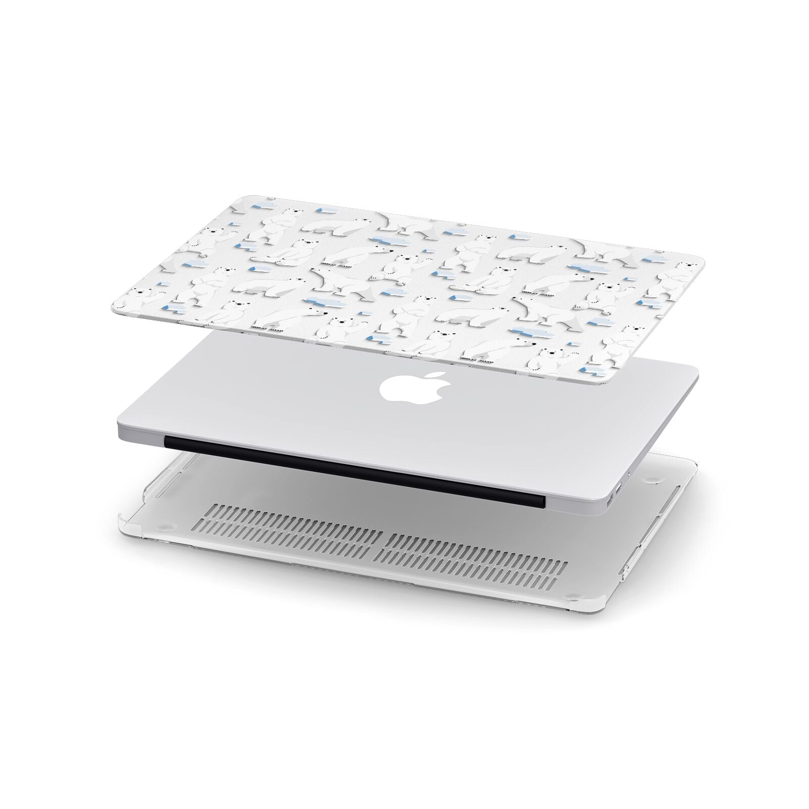 Polar Bear Apple MacBook Case in Detail
