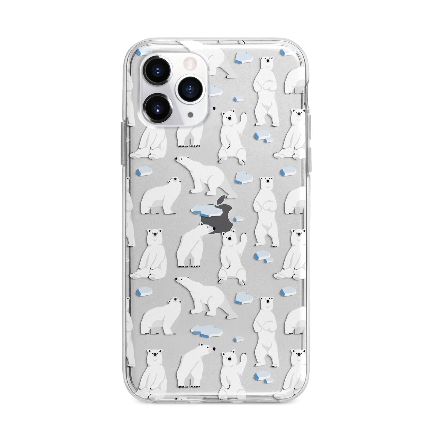 Polar Bear Apple iPhone 11 Pro Max in Silver with Bumper Case