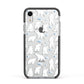 Polar Bear Apple iPhone XR Impact Case Black Edge on Silver Phone