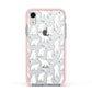 Polar Bear Apple iPhone XR Impact Case Pink Edge on Silver Phone