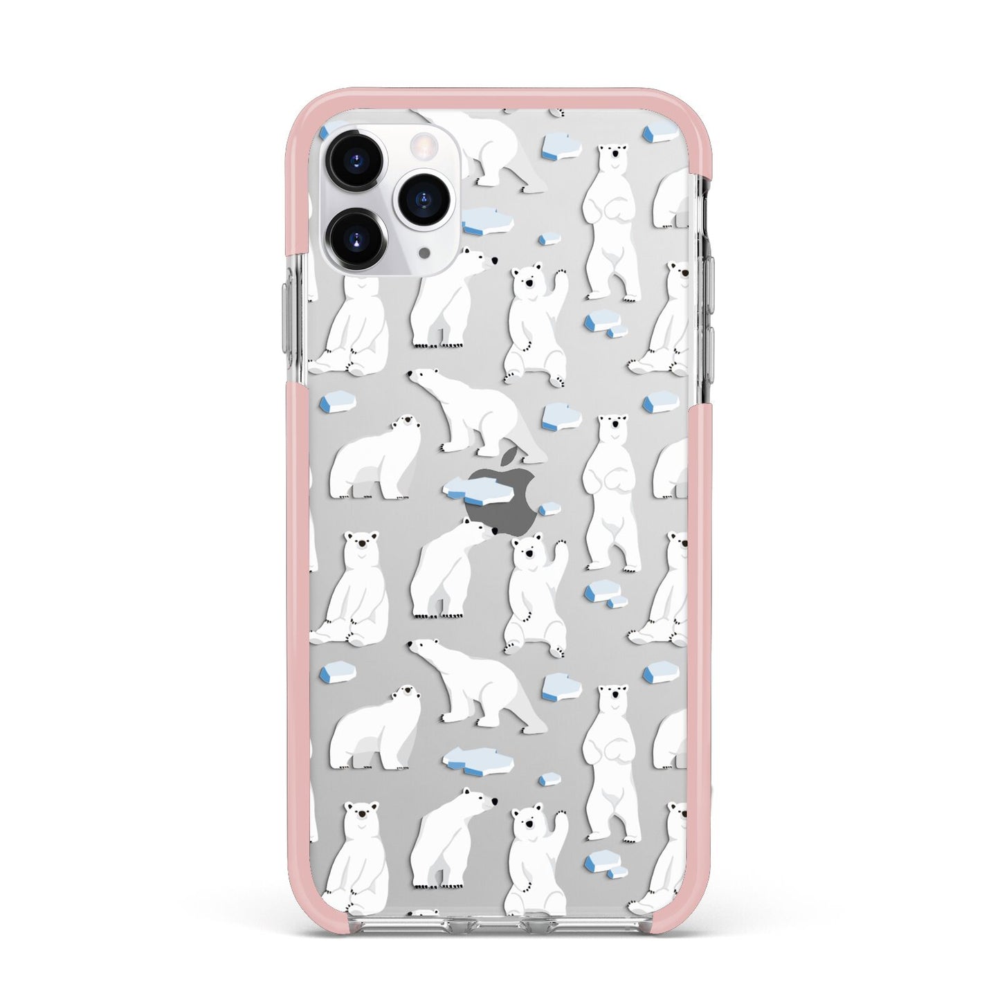 Polar Bear iPhone 11 Pro Max Impact Pink Edge Case