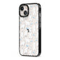 Polar Bear iPhone 13 Black Impact Case Side Angle on Silver phone