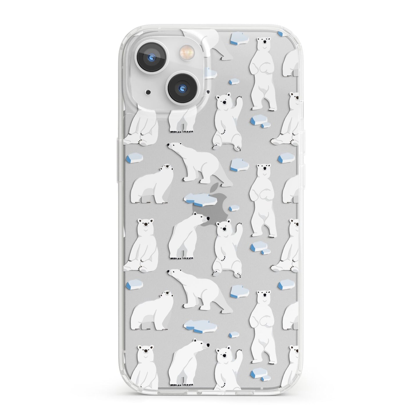 Polar Bear iPhone 13 Clear Bumper Case