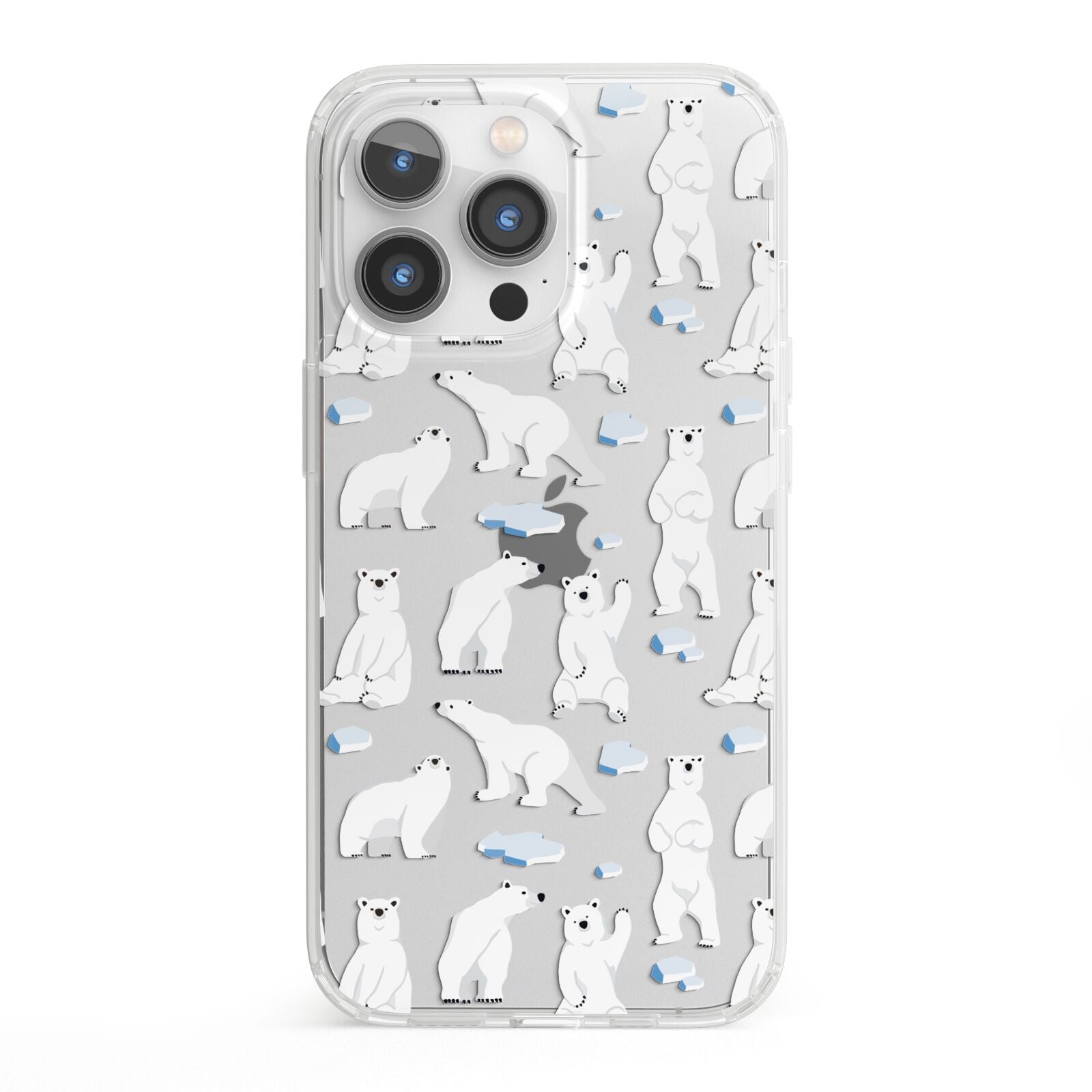 Polar Bear iPhone 13 Pro Clear Bumper Case
