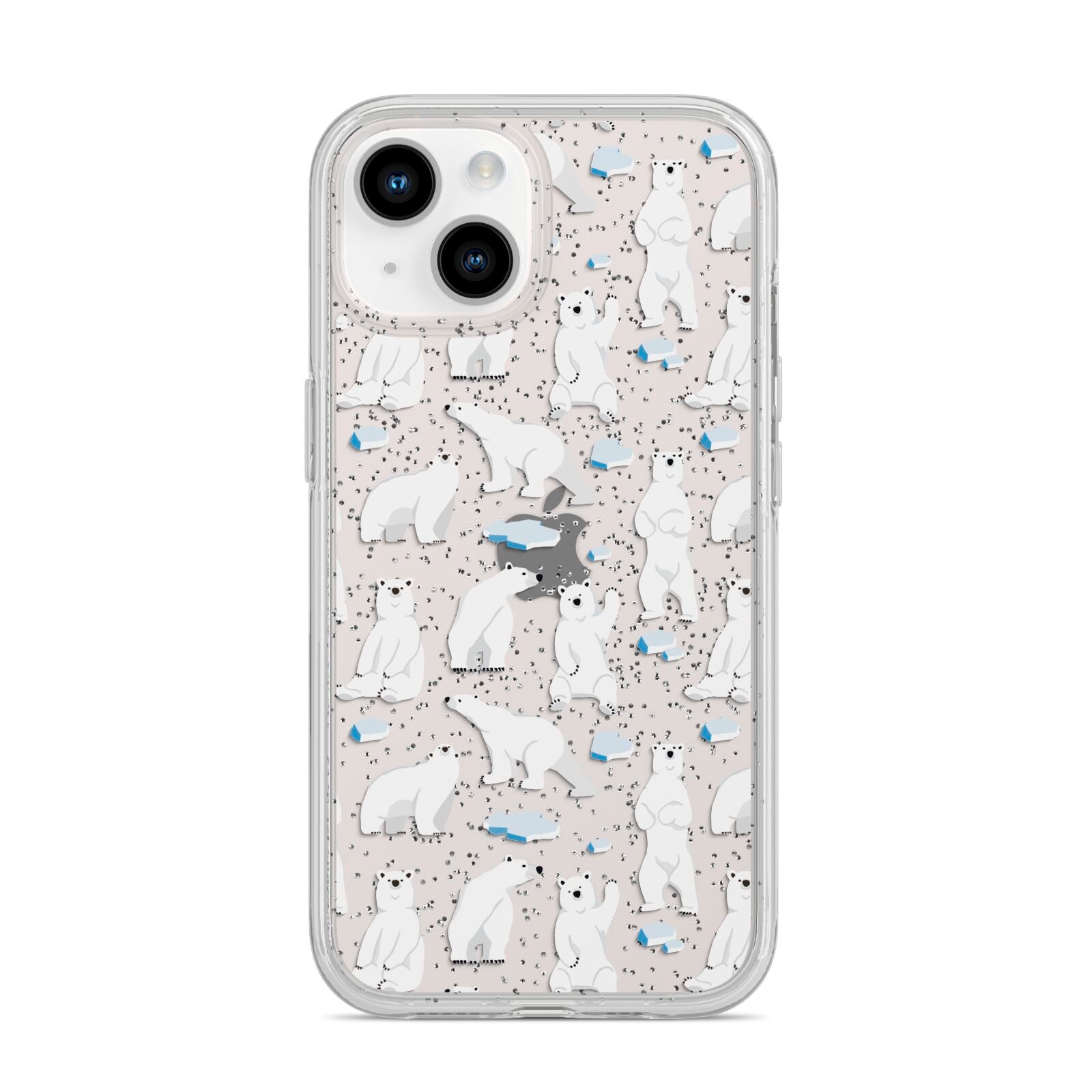 Polar Bear iPhone 14 Glitter Tough Case Starlight