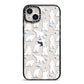 Polar Bear iPhone 14 Plus Black Impact Case on Silver phone