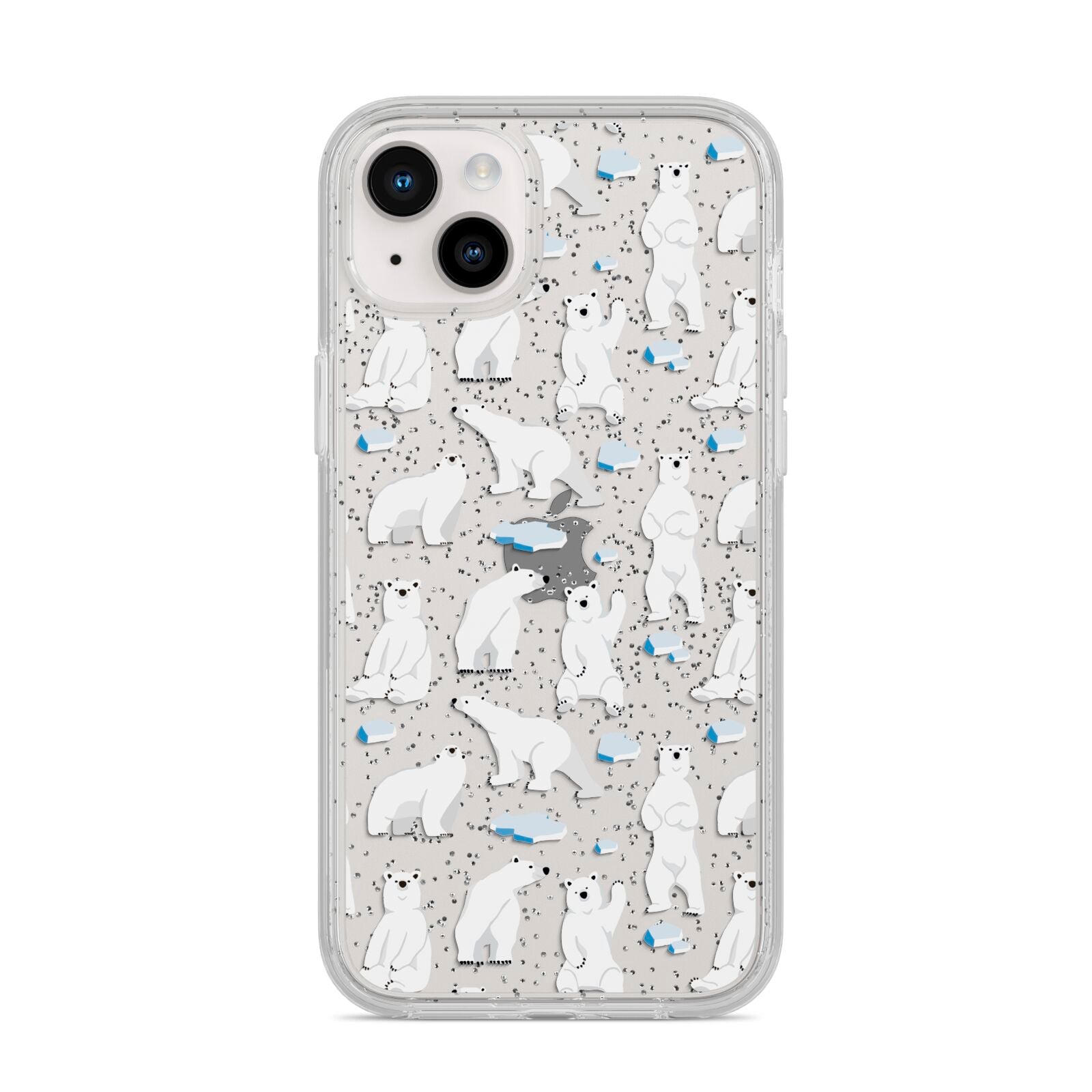 Polar Bear iPhone 14 Plus Glitter Tough Case Starlight