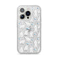 Polar Bear iPhone 14 Pro Glitter Tough Case Silver