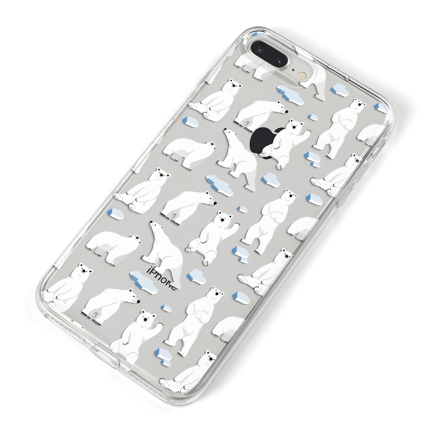 Polar Bear iPhone 8 Plus Bumper Case on Silver iPhone Alternative Image