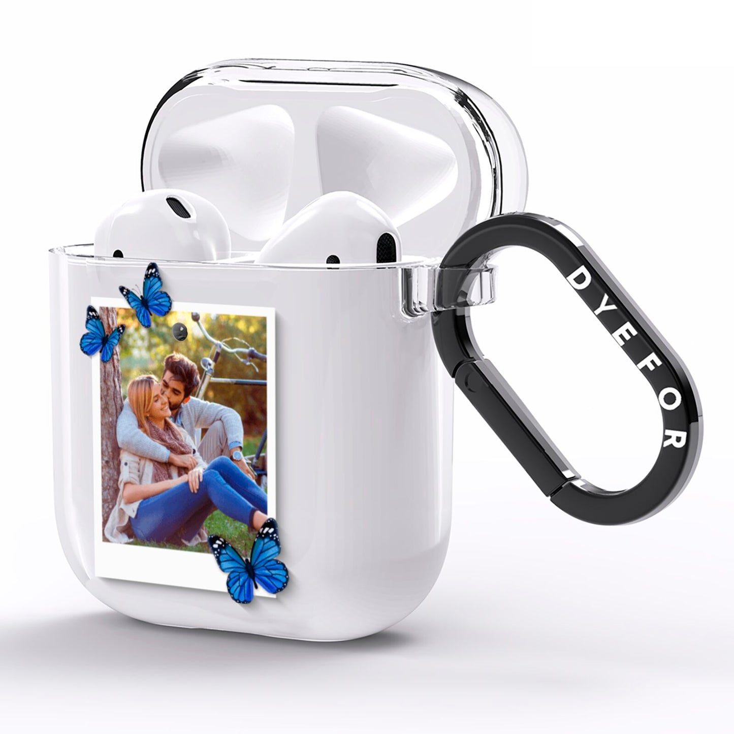 Polaroid Photo AirPods Clear Case Side Image