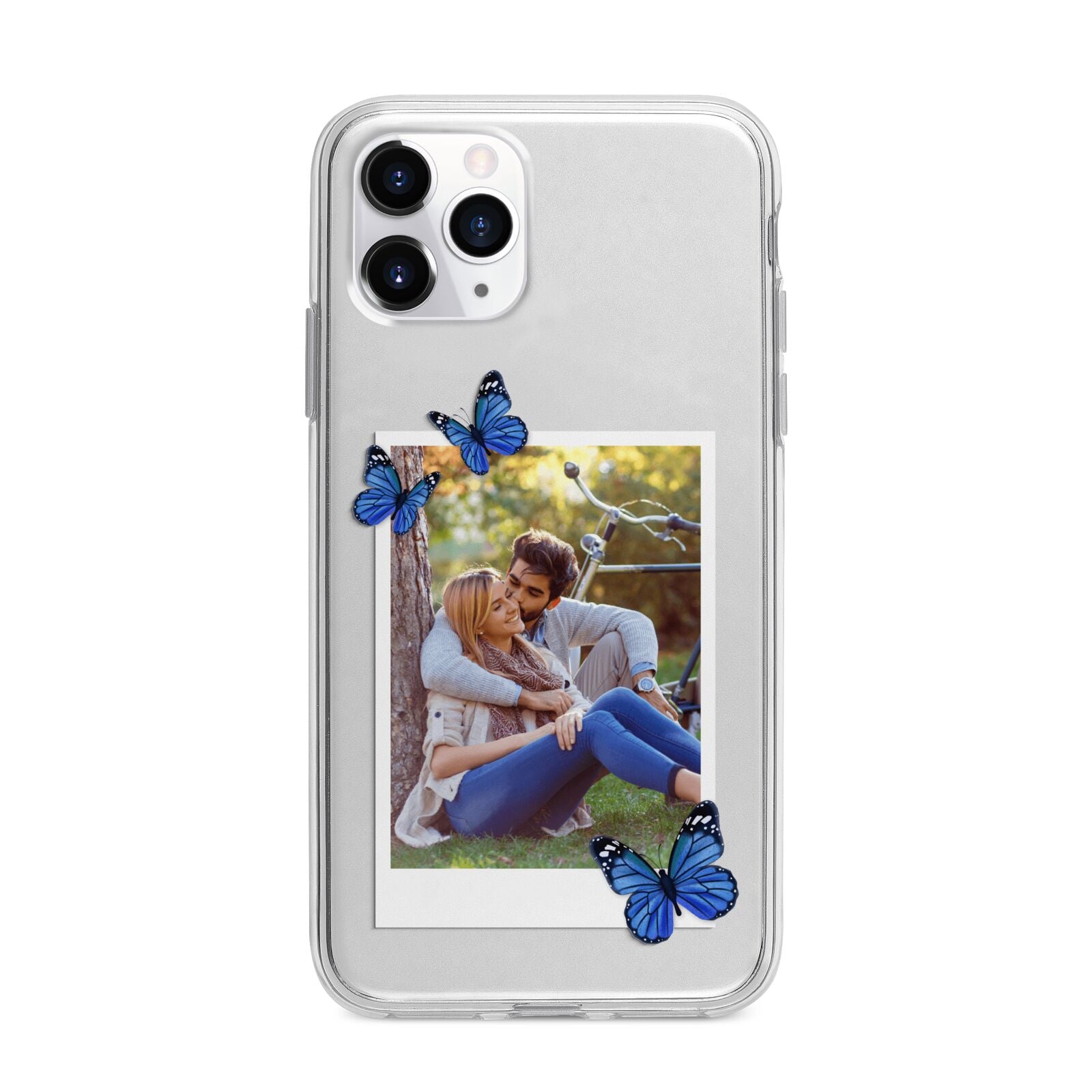 Polaroid Photo Apple iPhone 11 Pro Max in Silver with Bumper Case