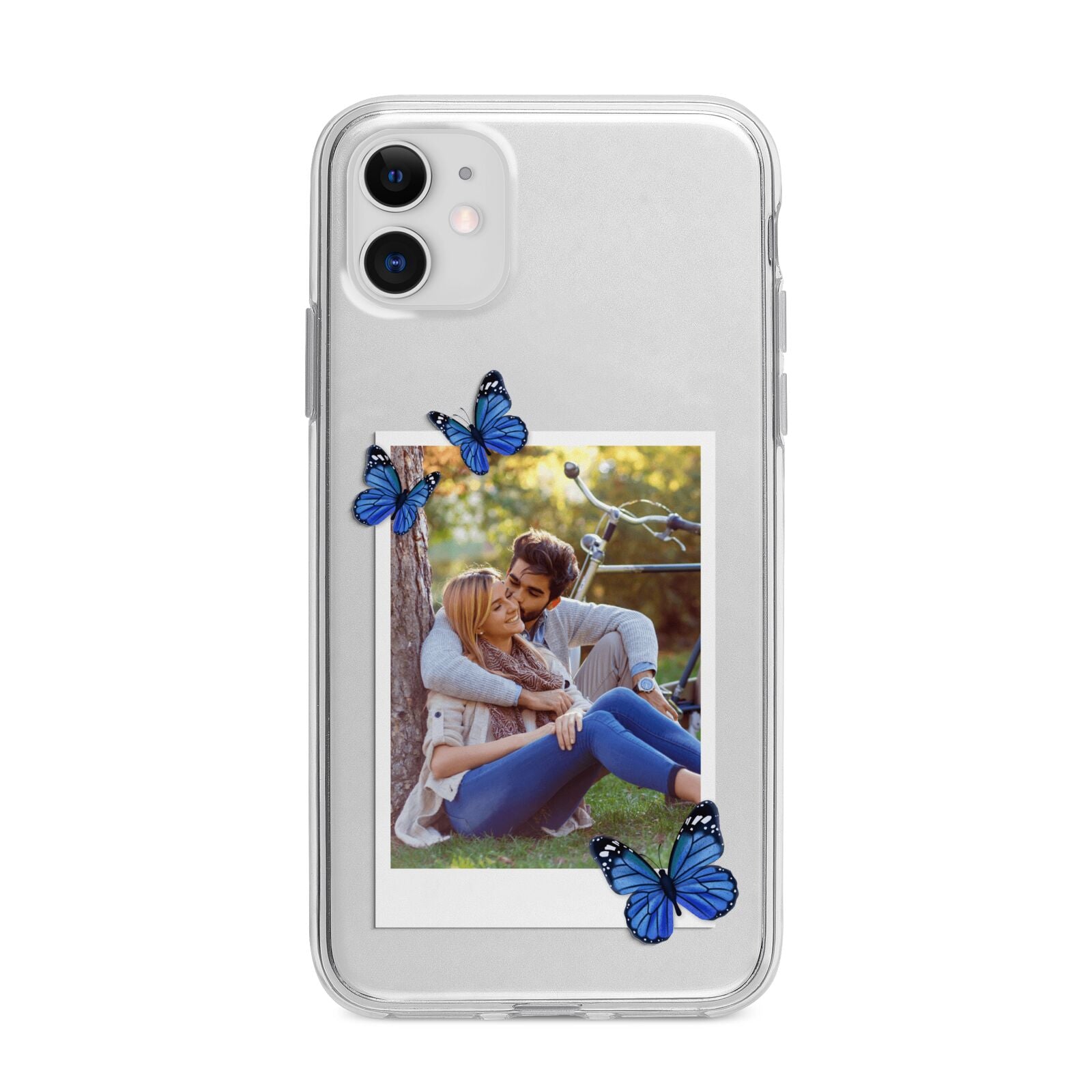 Polaroid Photo Apple iPhone 11 in White with Bumper Case