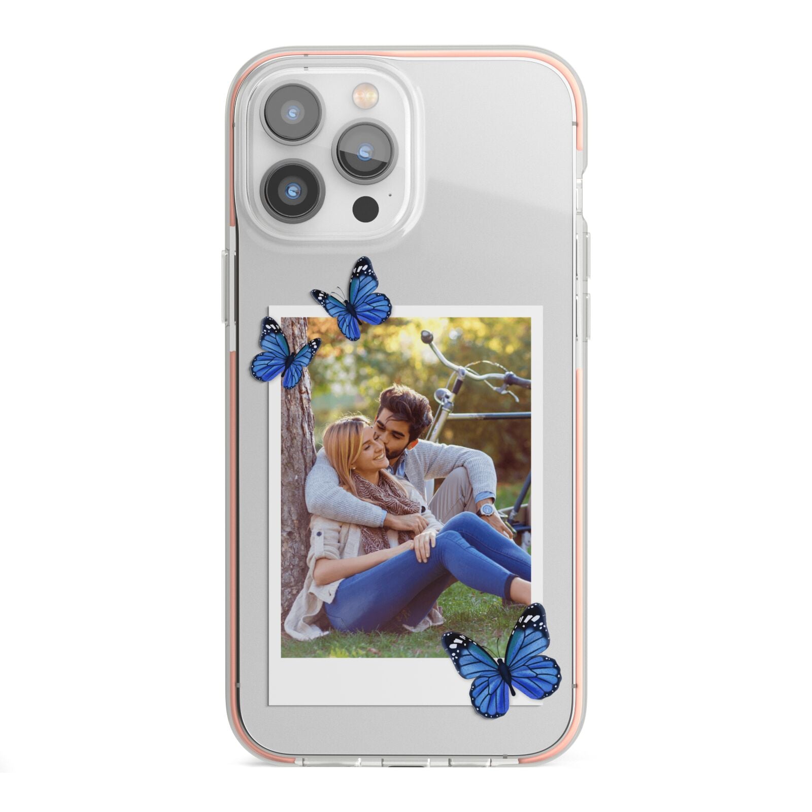 Polaroid Photo iPhone 13 Pro Max TPU Impact Case with Pink Edges