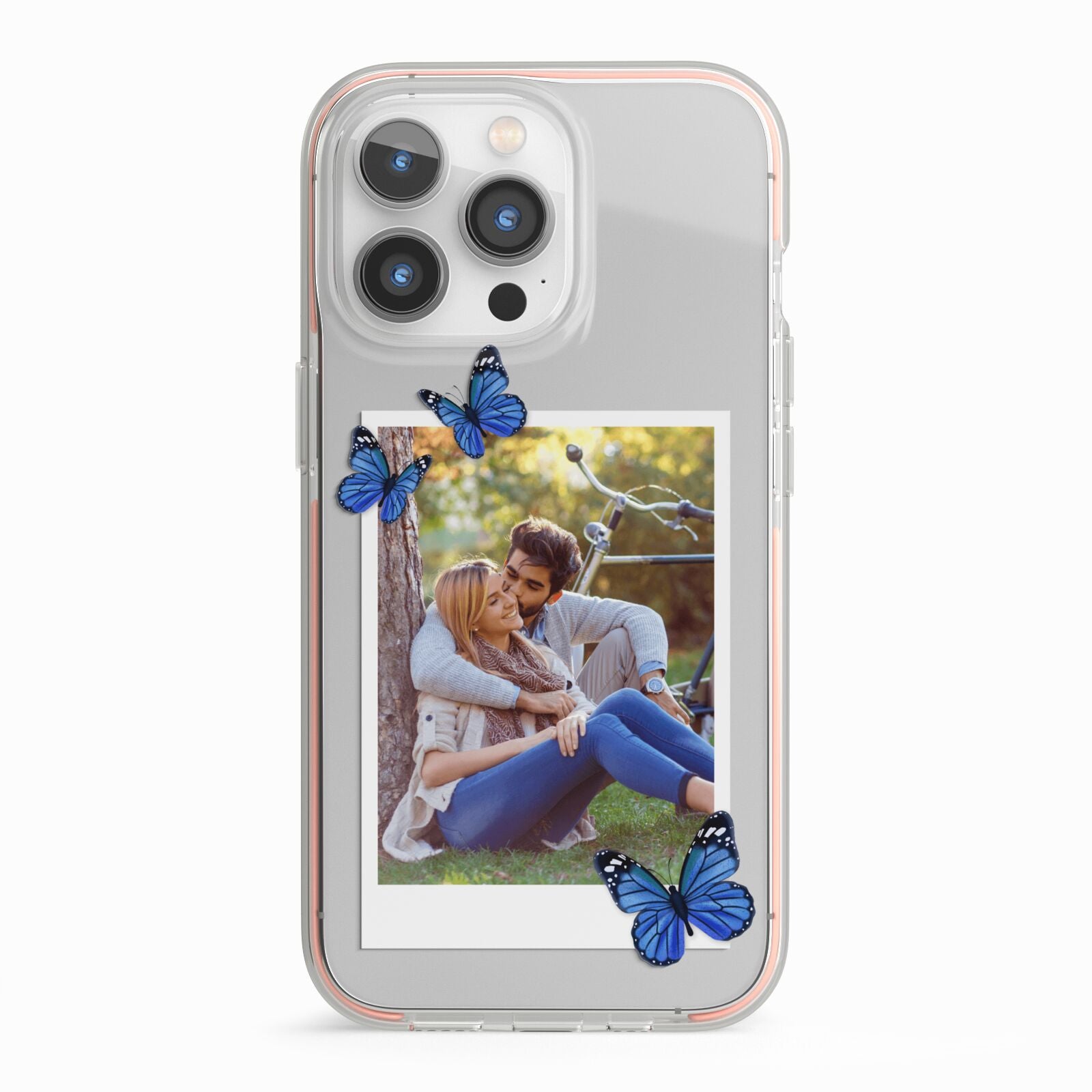 Polaroid Photo iPhone 13 Pro TPU Impact Case with Pink Edges