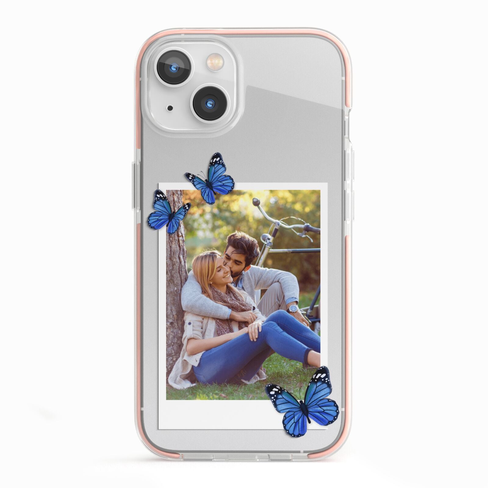 Polaroid Photo iPhone 13 TPU Impact Case with Pink Edges