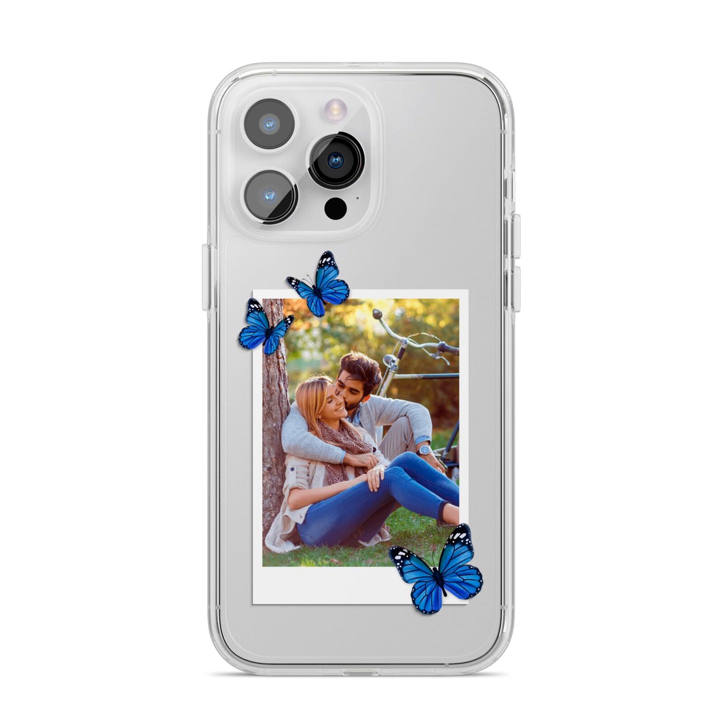 Polaroid Photo iPhone 14 Pro Max Clear Tough Case Silver
