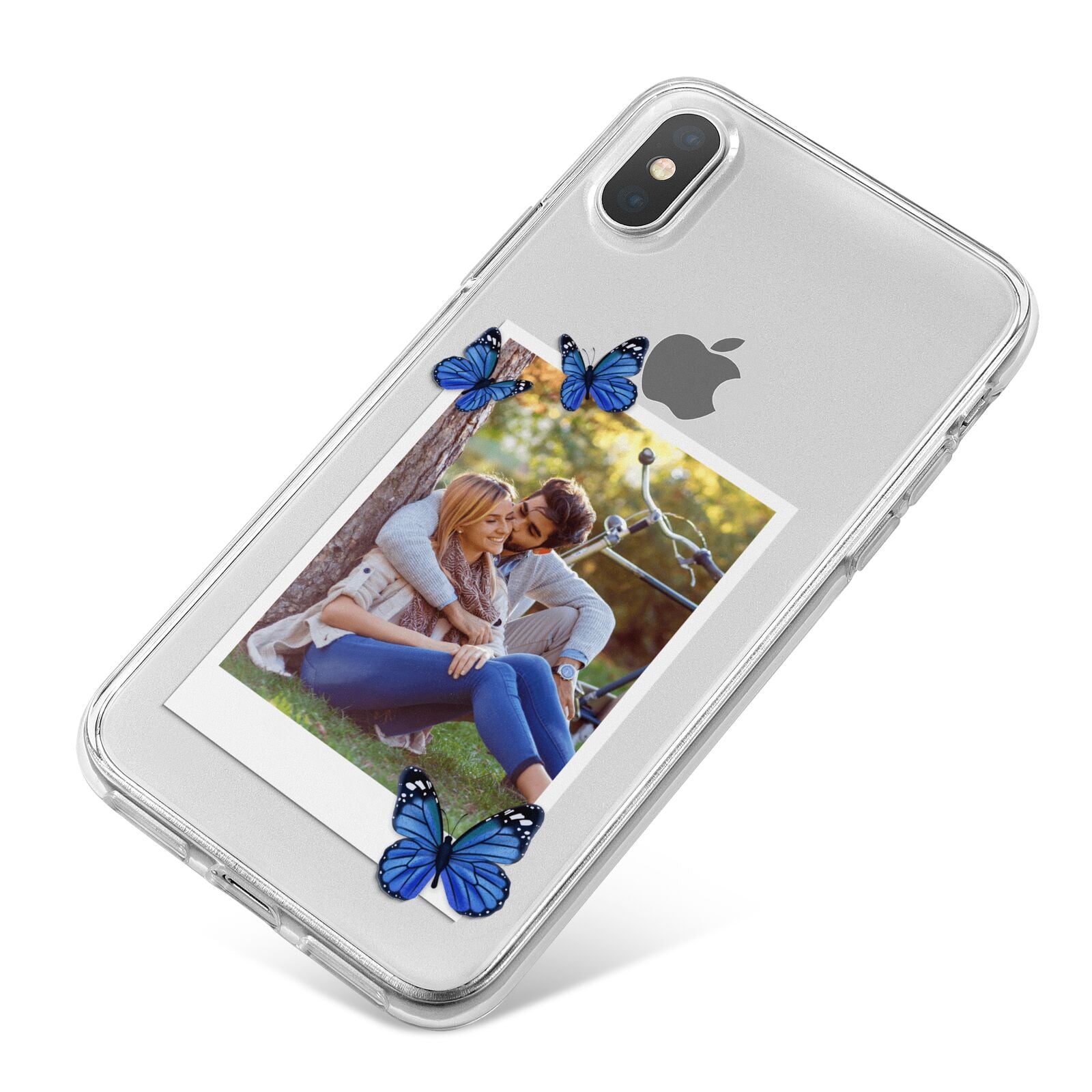Polaroid Photo iPhone X Bumper Case on Silver iPhone