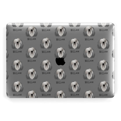 Polish Lowland Sheepdog Icon with Name Apple MacBook Case