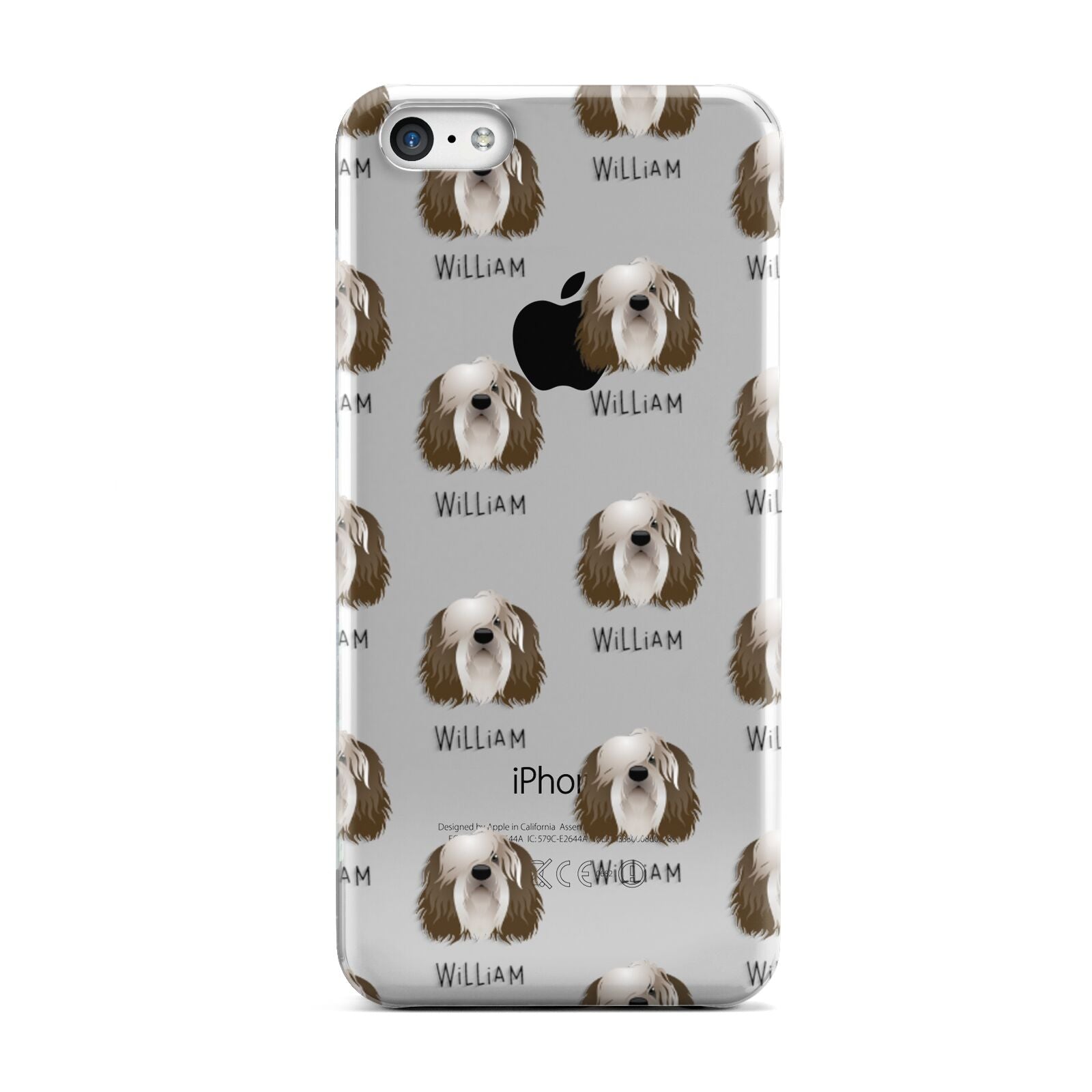 Polish Lowland Sheepdog Icon with Name Apple iPhone 5c Case