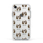 Polish Lowland Sheepdog Icon with Name Apple iPhone XR Impact Case White Edge on Silver Phone