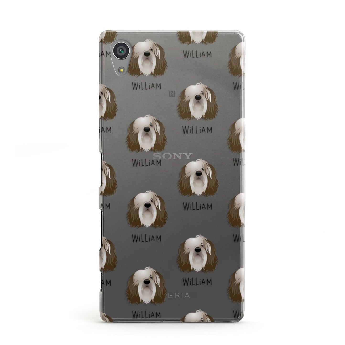 Polish Lowland Sheepdog Icon with Name Sony Xperia Case
