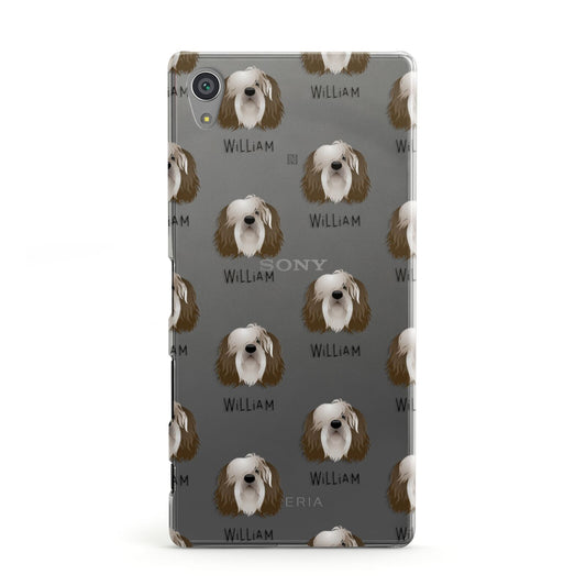 Polish Lowland Sheepdog Icon with Name Sony Xperia Case