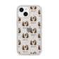 Polish Lowland Sheepdog Icon with Name iPhone 14 Glitter Tough Case Starlight