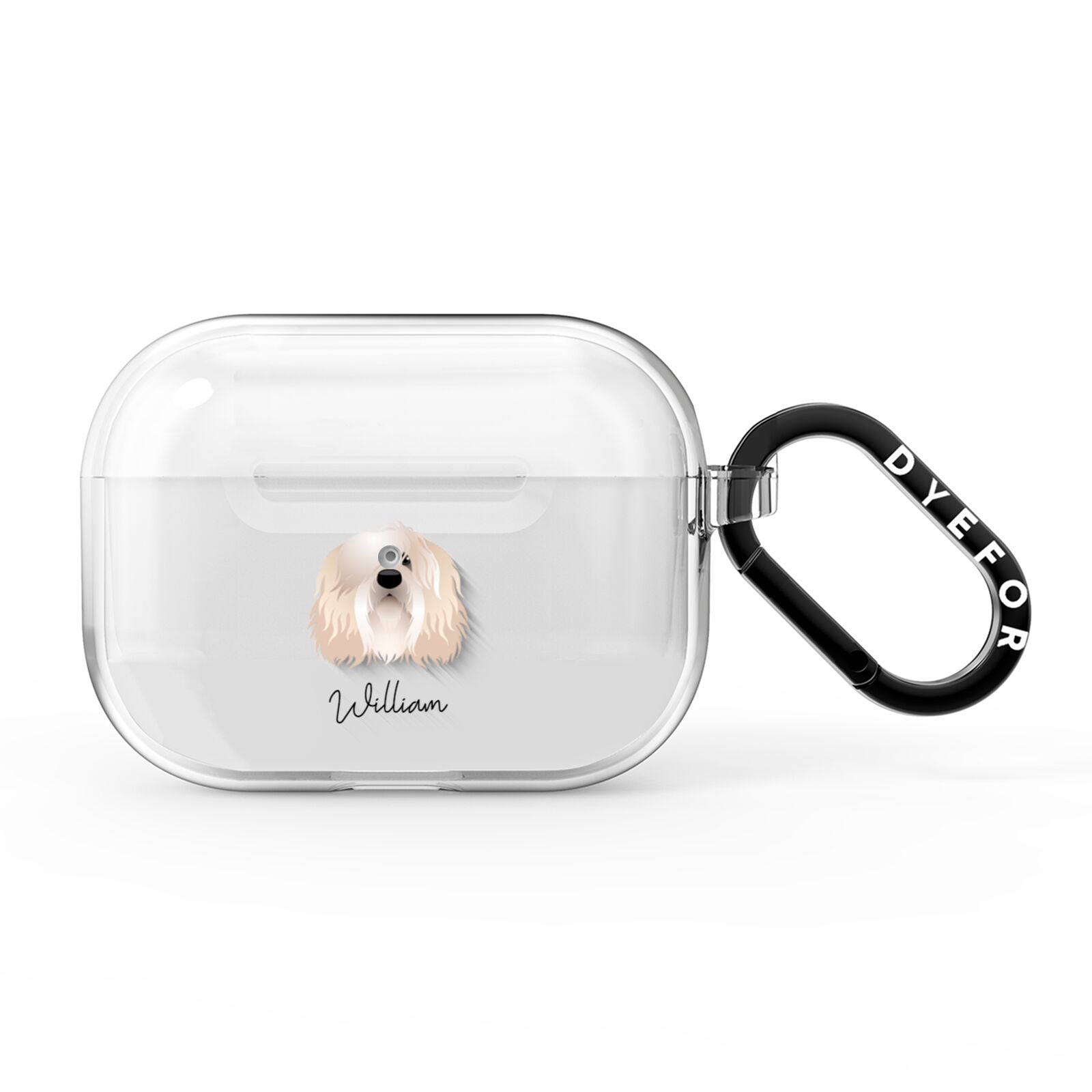 Polish Lowland Sheepdog Personalised AirPods Pro Clear Case