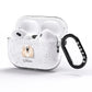 Polish Lowland Sheepdog Personalised AirPods Pro Glitter Case Side Image