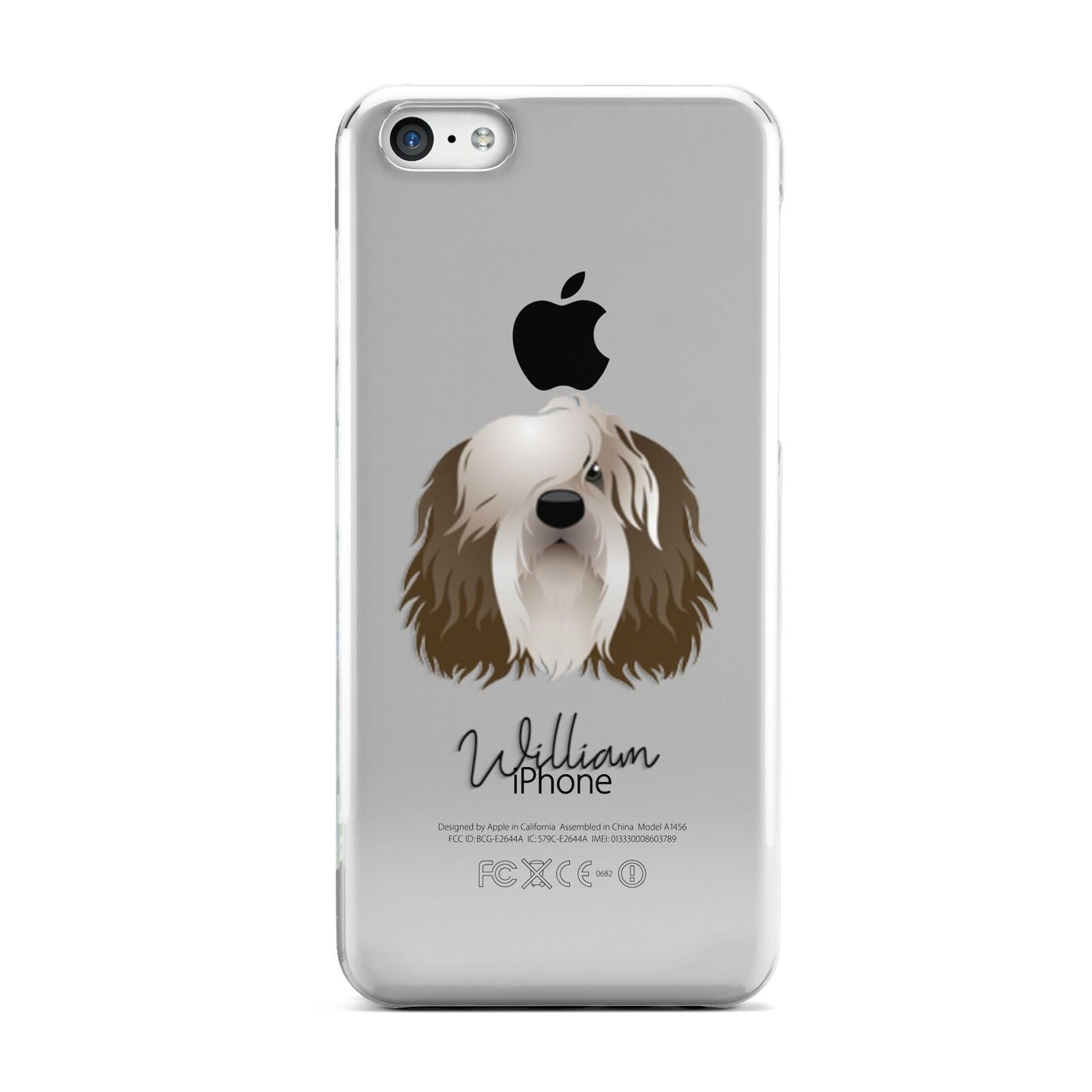 Polish Lowland Sheepdog Personalised Apple iPhone 5c Case