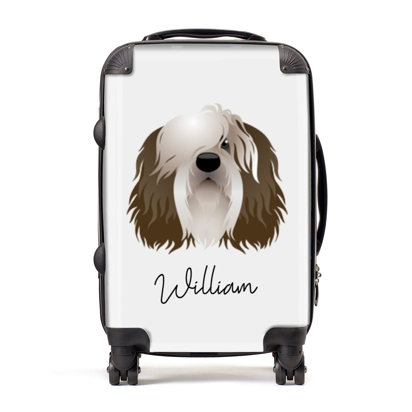 Polish Lowland Sheepdog Personalised Suitcase