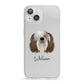 Polish Lowland Sheepdog Personalised iPhone 13 Clear Bumper Case