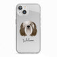 Polish Lowland Sheepdog Personalised iPhone 13 TPU Impact Case with White Edges